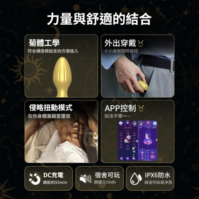 金牛座 男用肛塞